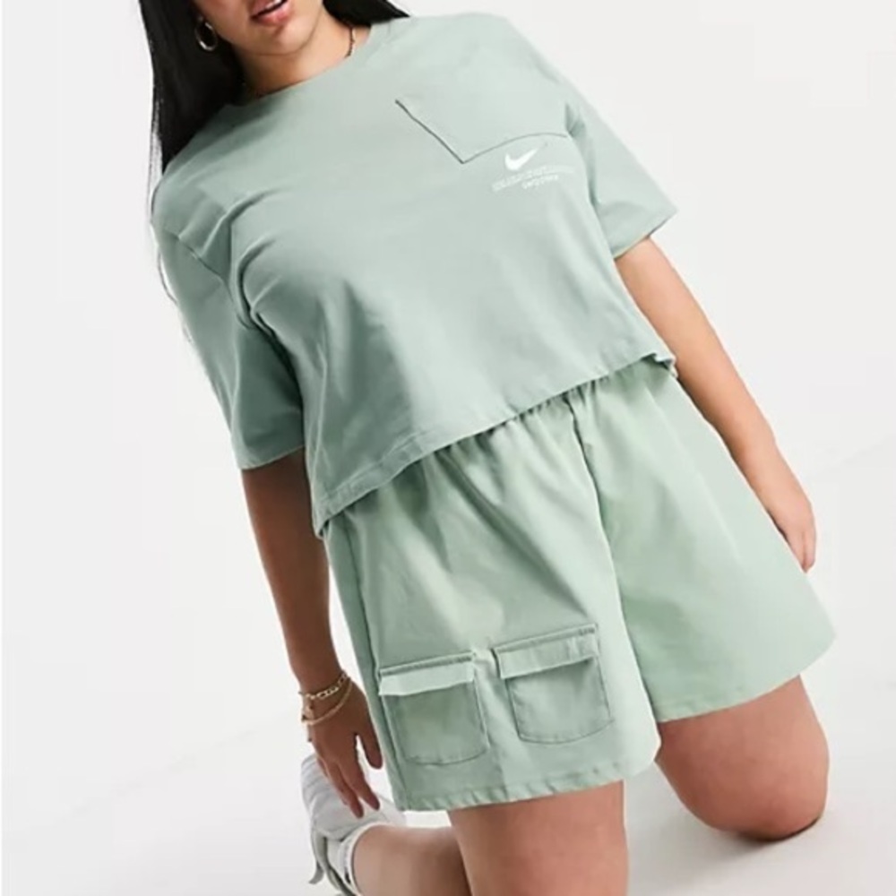 Nike Sage Green Utility Cargo Shorts